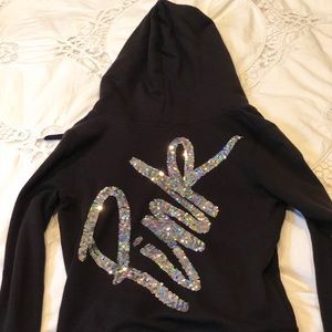 Victoria secret pink sequin sweatshirt